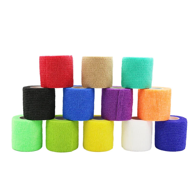 5cm Football Self Adhesive Bandage Sports Tape Grip Sock Hand Wrist Wrap Knee Support Other Sport Protective Ankle Strap Fitness MegaBDM
