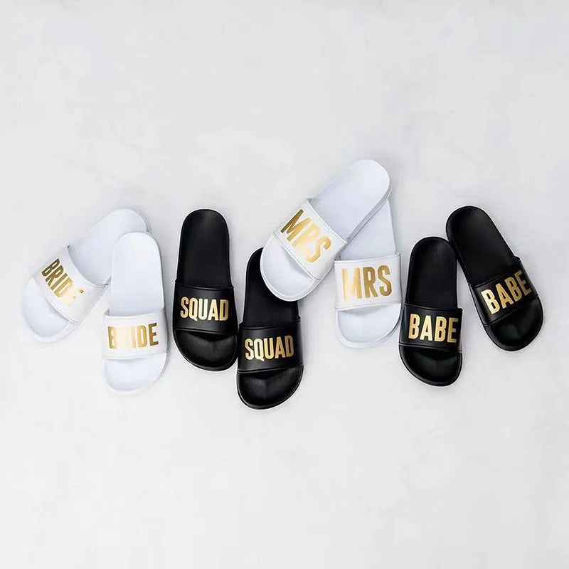 Custom Design LOGO Gymnastics Cheerleading Team Gift Sandals Slides Colorful Custom Made Cheer Dance Slippers