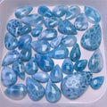 Natural Larimar Gemstone Irregular Shape Crystal Pendant