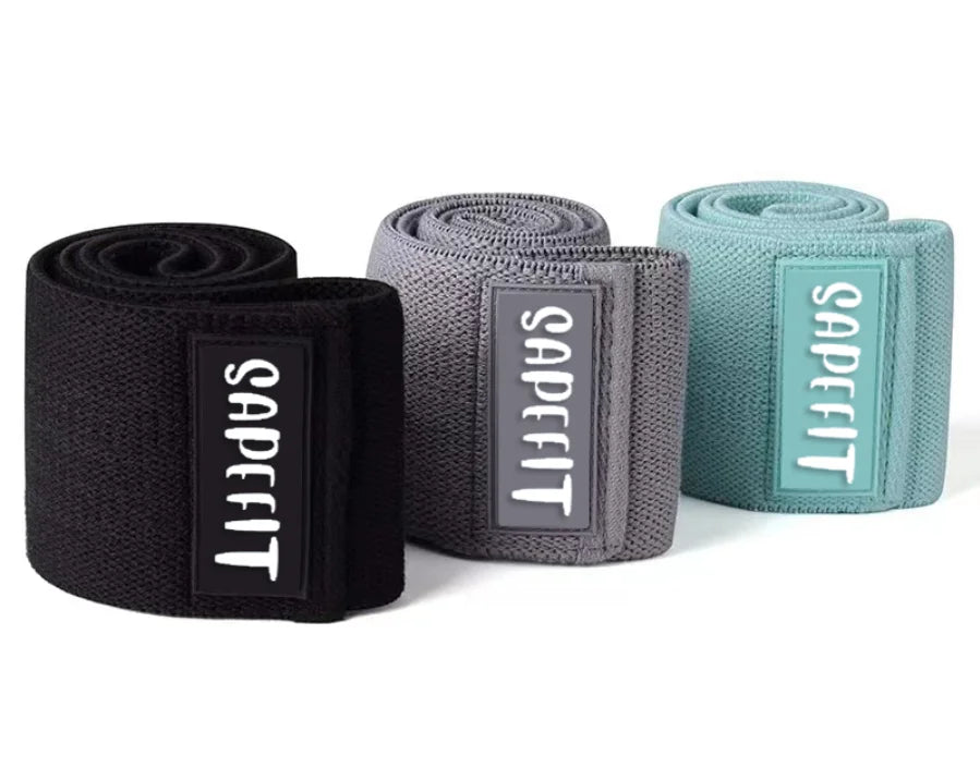 15inch Gym Fitness Workout Elastic Rubber Bands Strength Training Exercise Latex Resistance Bands Blue /gray/black