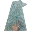 Wedding Party Lace Sewing Materials With Sequin Beads Embroidery Lace Fabric for Dress