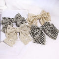 Korean Style Summer Girls Lace Hair Accessories Big Bow Embroidered Flower butterfly Hair Clips for Adult