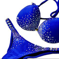 Customized Women's NPC IFBB Competition Bikini Breathable Polyester Spandex Fitness Suit Floral Leopard Gym Use XS Bodybuilding
