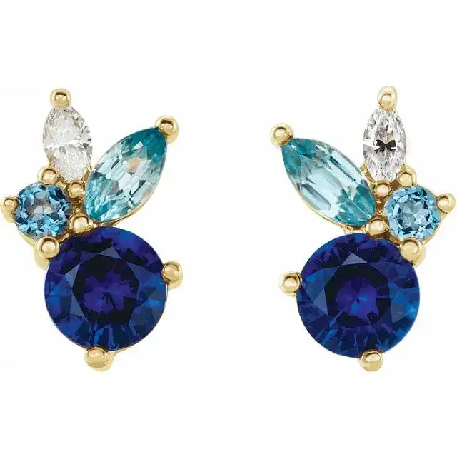 Laodun Hot Selling Fashion Women S925 Silver Stud Earrings Tiny Cute CZ Diamond Piercing Sterling Silver Earrings Vermeil