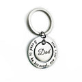 Custom Stainless Steel Metal Blank Round Keyring Keychain with Logo