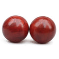 Baoding Balls Chinese Health Balls Natural Red Wood Hand Exercise Therapy Balls Stress Release Autism Relief 100% Natural Feng