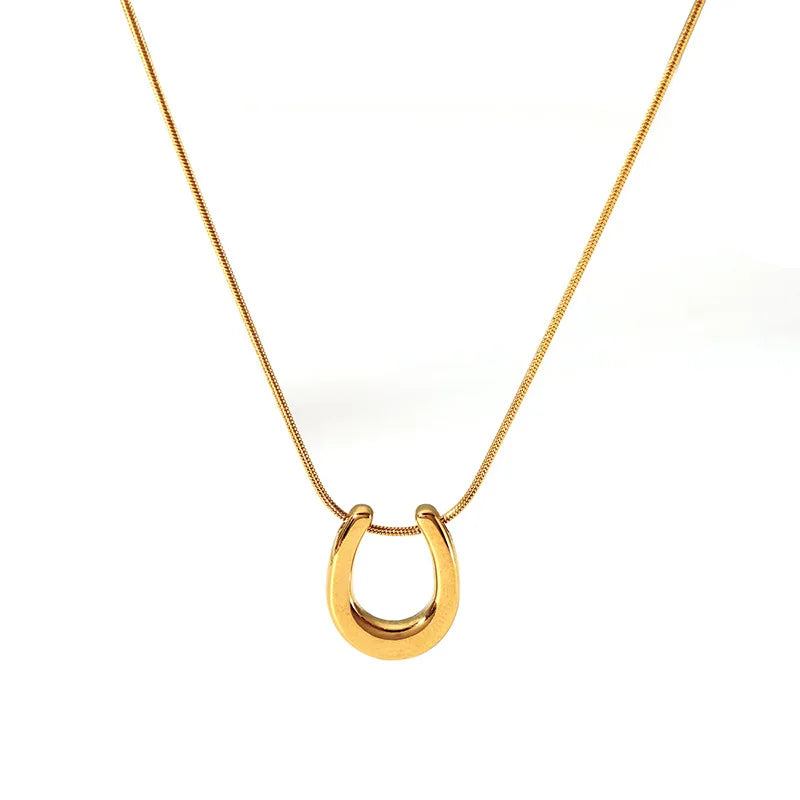Jachon Waterproof Fashion 18k Gold Plated Stainless Steel Fashion Jewelry Necklaces