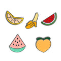 Cute Fruit Brooch Watermelon Orange Banana Peach Hard Enamel Pin Badge for Women Jewelry Men Backpack Accessories Gift