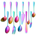 1010 Stainless Steel Public Cutlery 6/7/11 Pcs Set Restaurant Serving Spoon Butter Knife