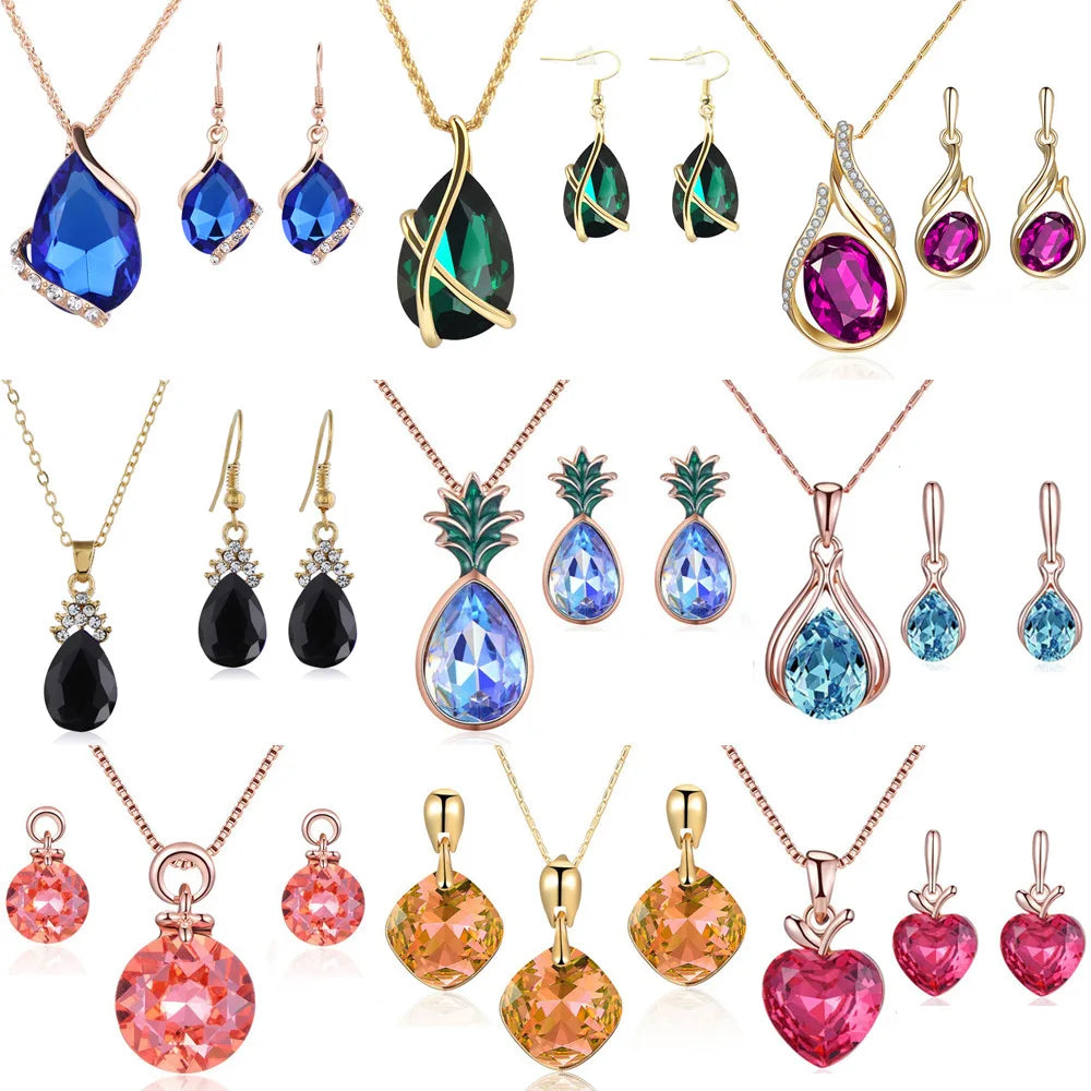 DAIHE 2024 Wholesale Price Fashion Jewelry Bridal Wedding Jewelry Set for Wedding Indian