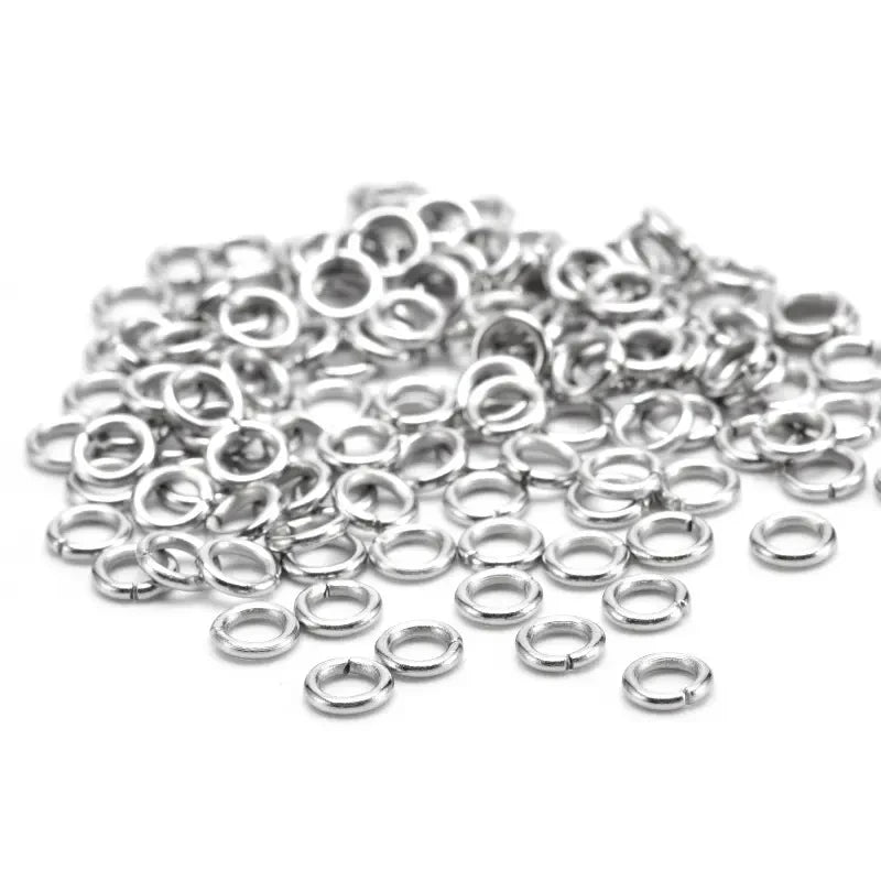 400pc/bag Jump Rings Stainless Steel Steel Open Ring Circle Gold and Silver Color for Jewelry Making Accessories