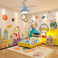 Cartoon Anime Ultraman Wallpaper Superman Wall Cloth Children's Room Theme Wall Cloth Boy's Bedroom Bedside Background Wallpaper