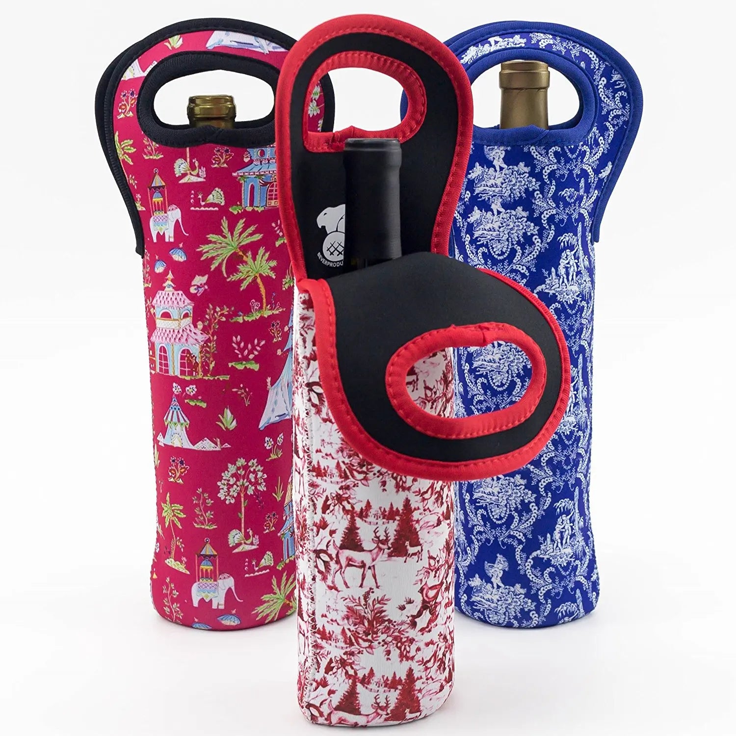 Yousheng Christmas Portable Carrier Tote Bag Solar Panel Thermal Waterproof Insulated Neoprene Wine Cooler Holders Water Beer