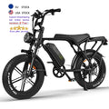 C80 City Life Ebike 20 Inch 25km/h 48V 15ah Long Range Fatbike Full Suspension E-bike City Leisure Bike Electric Bike