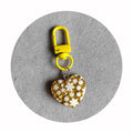 Creative Resin Love Keychain Colorful Heart Filled Pendant Keyrings Bag Ornaments Phone Charm Accessory