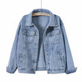 Oem Women's Denim Jean Jacket Women Casual Outwear Fall Jacket Denim Button up Coat Oversize Denim Jacket for Ladies
