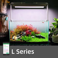 WEEK AQUA L Series 600mm 900mm 1200mm Full Spectrum LED Smart Control Aquarium Light Iros with Aluminum Light Stand