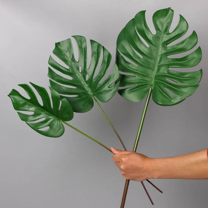 Rea Touch Green Monstera Handmade Artificial Indoor and Outdoor Plant for Back to School Decorations
