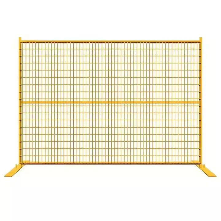 Portable 6 Feet X 10 Feet Galvanized Eco-Friendly Outdoor Construction Fence Panels Low Temporary Fencing 3D Modeling Canada Use