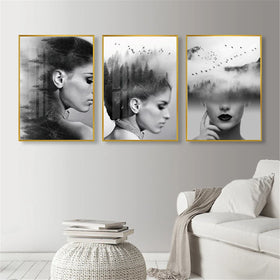 Woman Canvas Poster Modern Picture Living Room Wall Home Art Decor Unframed Gift
