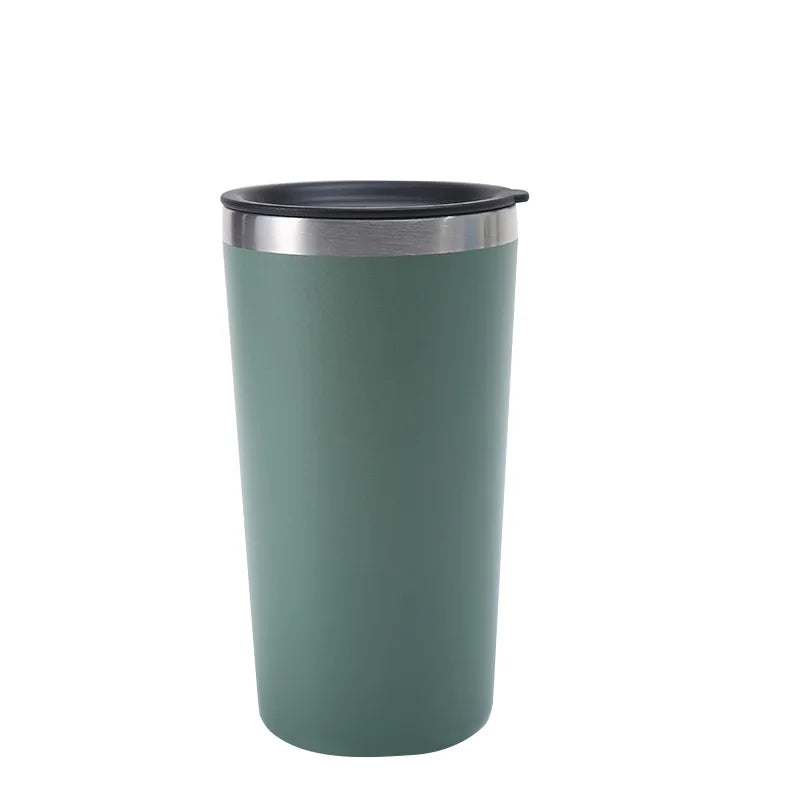 20oz Portable Coffee Cup with Lid and Straw Double Wall Vaccuum Insulated Stainless Steel Coffee Mug
