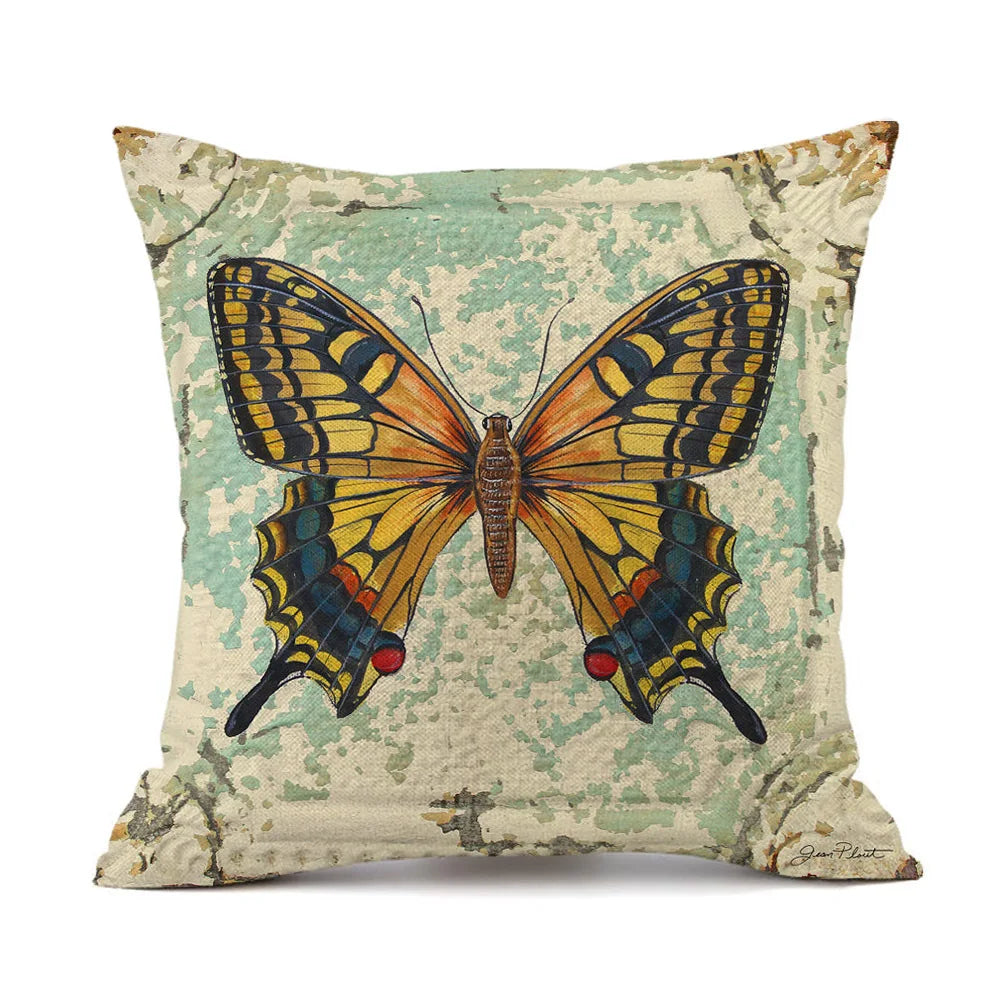 Soft Durable Custom Design Burlap Sublimation Print Spring Throw White Blank Pillow Cover Pillow case