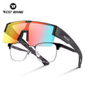 WEST BIKING Multifunctional HD Cycling Sunglasses Photochromic & Anti-Glare Polarized Sports Sunglasses for Outdoor Use