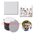 Sublimation Coasters Blanks Rubber Custom logo Printing square Round Coasters for Drinks Car Coasters Sublimation Blank