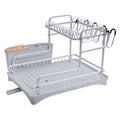 Aluminum Metal Wire Storage Over the Sink 3 Tier Draining Dish Drying Rack Drainer Dish Rack Kitchen Dishes Bowl Drainer Rack