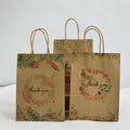 16*8*22cm Portable Paper Bags Thank You Gift Packaging Bag for Thanksgiving Wedding Birthday Guests Navidad Christmas Present