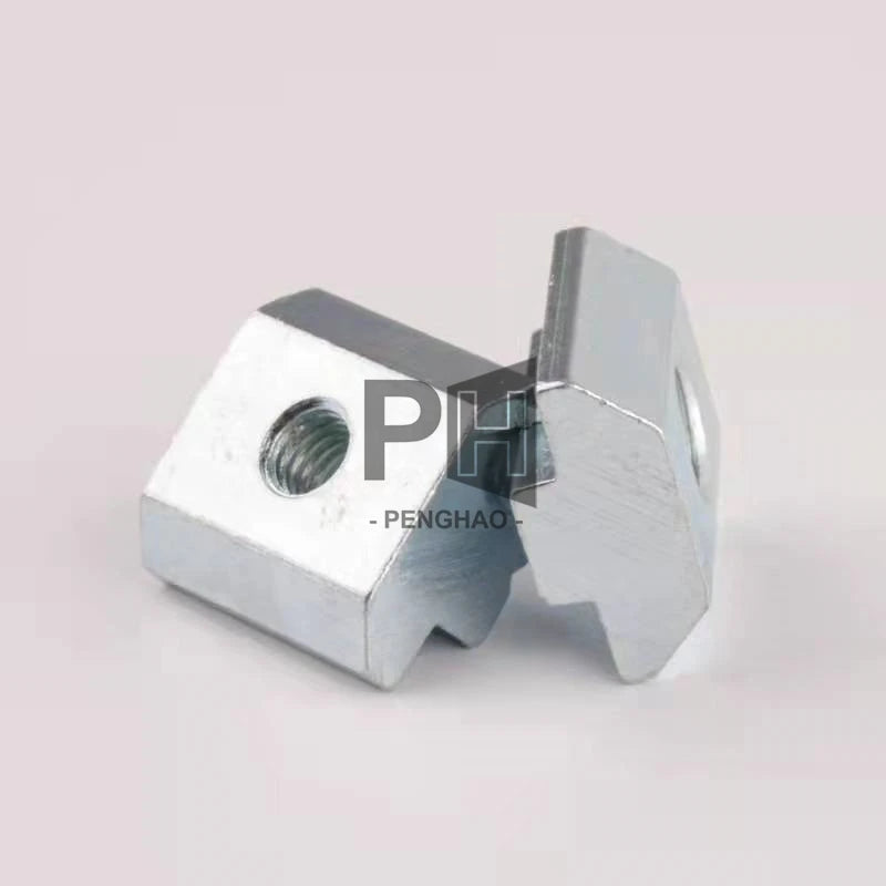 M3 M4 M5 M6 M8 M10 T Block Square Nuts T-Track Sliding Hammer Nut T Slot Nut for Fastener Aluminum Profile 2020 3030 4040 4545
