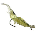 ZHUO RUN Free Samples 4cm/1.3g with Hook Soft Shrimp Simulation Soft Insect Shrimp Bait Soft Swim Bait Shrimp Lures