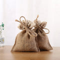 Cotton Linen Pouch Gift Drawstring Bag Small Hemp Jewelry Dust Bags Burlap Wedding Favor Bag