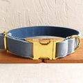 Fashion Custom Dog Leash Set Adjustable Polyester Collar Solid Pattern Nylon Material Personalized Sustainable Fur Decoration