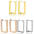Hot Selling Stainless Steel Earrings Personalized Simple square Earrings Women