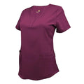 72% Recycled Polyester 23% Viscose 5% Spandex Women's Ultra Soft Y-Neck Scrub Set Premium Hospital Uniform