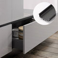 Minimalist Style Aluminium Alloy Extrusion Profile Decorative Cabinet Door Pull Handle for Modern Home Furniture