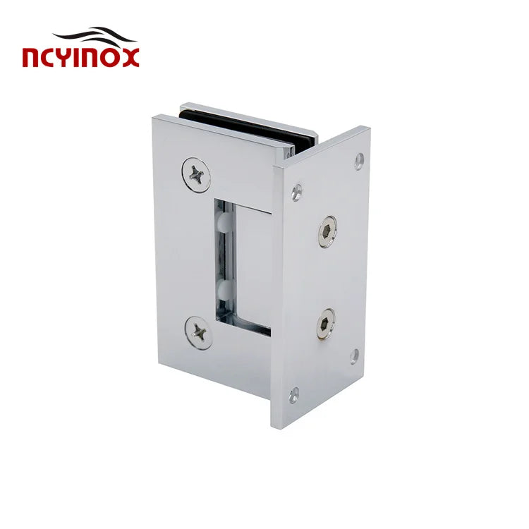 STOCK up Heavy Duty 90 Degree Brass Glass Door Shower Hinges for Bathroom