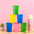 12oz 16oz Colorful Wide Mouth Eco-Friendly Stadium Cups Direct Drinking Thermal Insulation Applicable for Wedding Travel Use