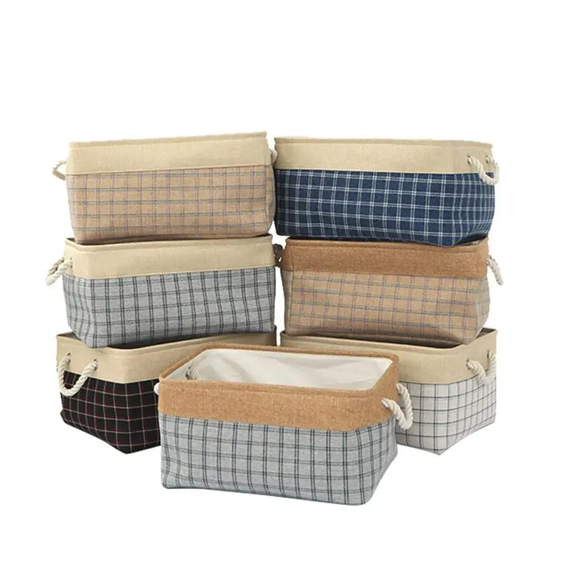Fabric Clothes Toy Storage Basket and Play Mat Canvas Storage Basket