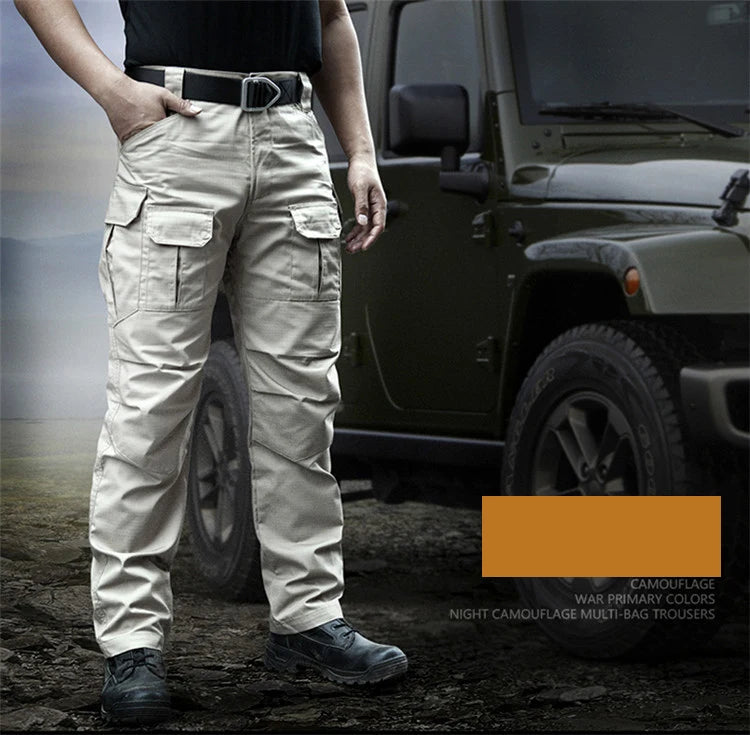 MultiPockets Trousers Waterproof Ripstop Urban Assault Spandex Stretchy Combat Windbreaker Track Cargo Pants Tactical Pants