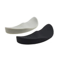 Ergonomic Black and White Silicone Mouse Wrist Rest with Palm and Hand Support Pad