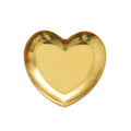 Golden Stainless Steel Storage Tray Luxurious Brass Gold Round Plate Fruit Cake Steak Snack Kitchen Metal Storage