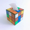 Modern Style Square Acrylic Tissue Box 3mm Thick Magic Cube Type
