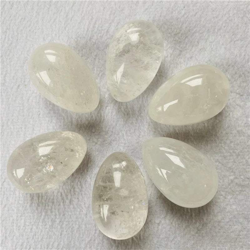 Wholesale Natural Clear Quartz Yoni Egg Crystal Eggs Healing for Kegel Exercise