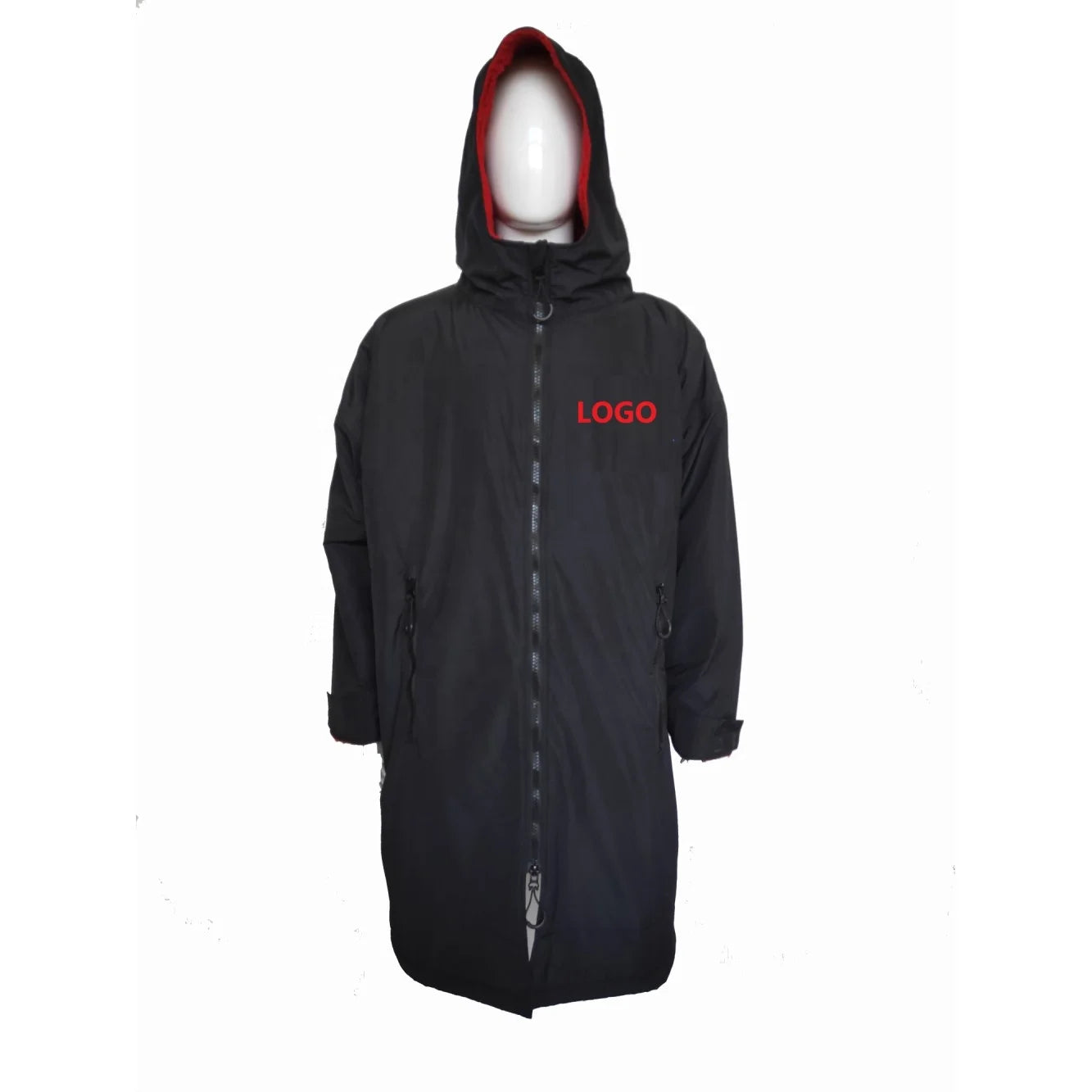 Waterproof Windproof Sherpa Fleece Inside Dry Beach Surf Changing Robe for Beach Pool & Swimming