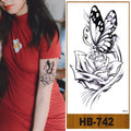 Hot Sale 3D Colorful Multi-pattern Butterfly Flower Waterproof Non-Toxic Temporary Tattoo Stickers for Body Art