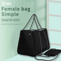 SinoDiving Hot Selling Bags Women Handbags Ladies Perforated Neoprene Fabric Women Large Designer Beach Tote Bag
