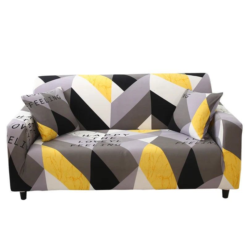 Ready to Ship Single Size Home Ddecor Quality Floral Printed Full Stretch Sofa Cover Slipcover Furniture Protecter