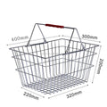 Metal Shopping Basket 20L Chrome Wire Basket